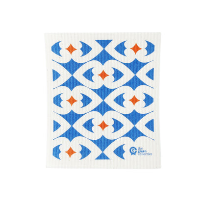 Swedish Dishcloth SPRUCE - Blue Hearts