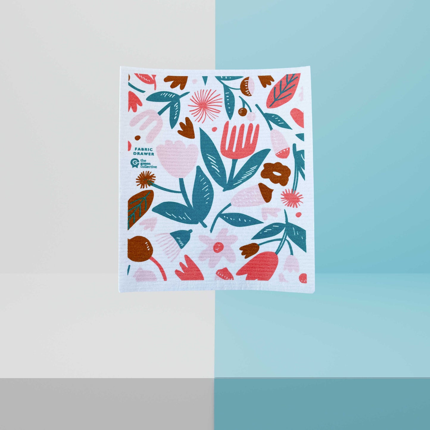 SUPER SPRUCE Large Swedish Dishcloth (Flower POP by Fabric Drawer)
