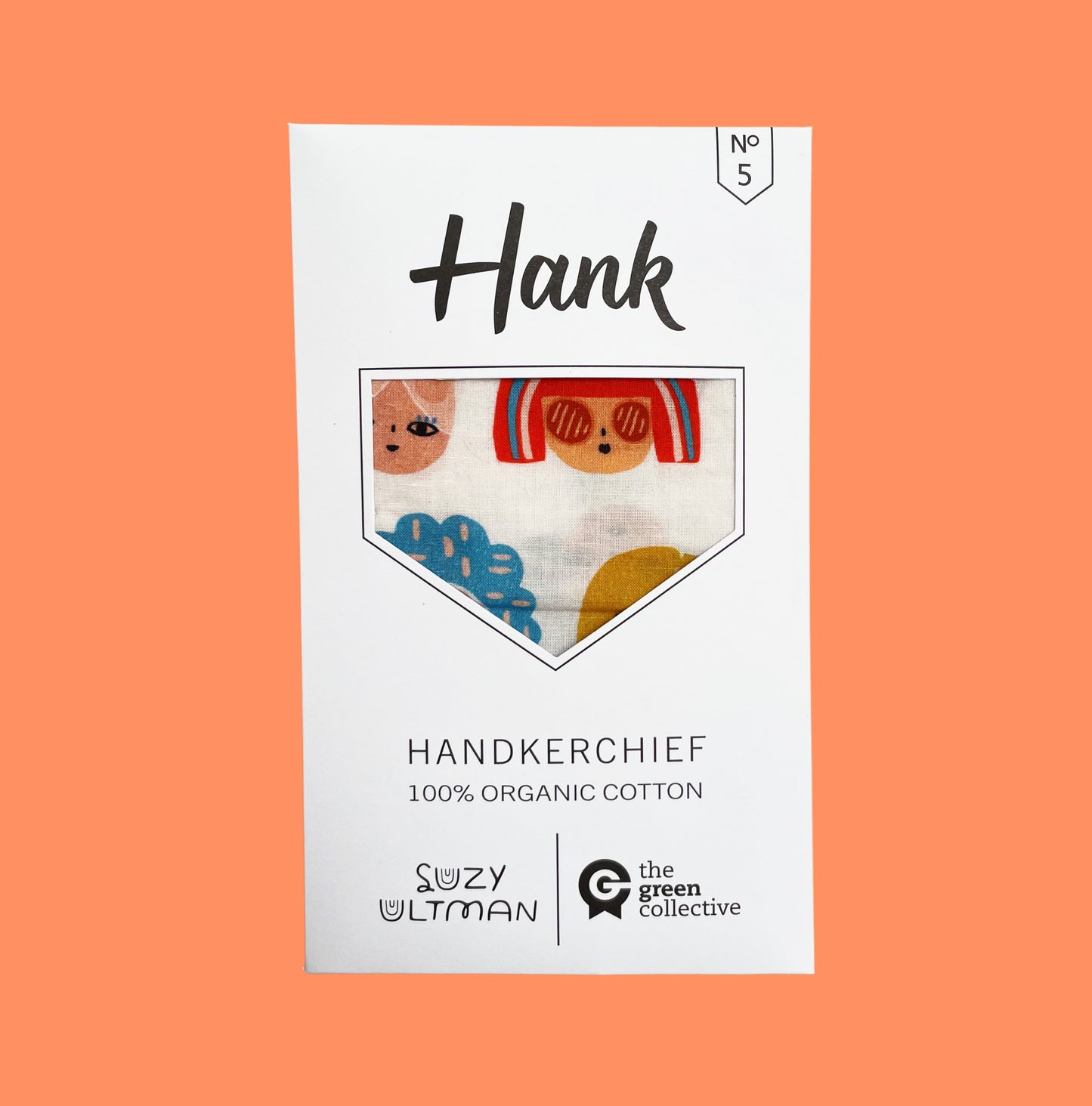 HANK - 5. FRIENDS PARADE by Suzy Ultman | Organic Cotton Handkerchief