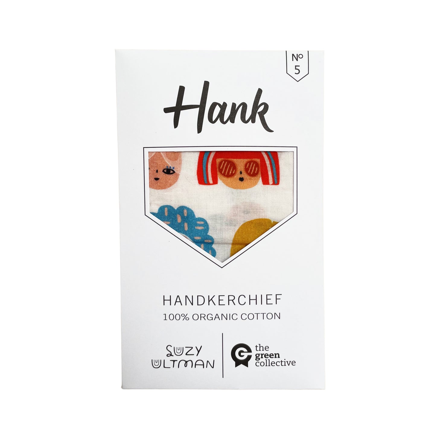 HANK - 5. FRIENDS PARADE by Suzy Ultman | Organic Cotton Handkerchief