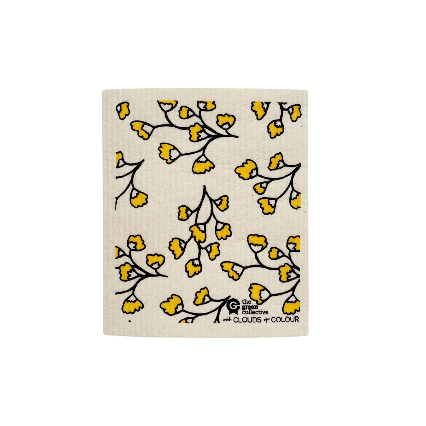 Swedish Dishcloth SPRUCE - Mustard Flower by Clouds of Colour