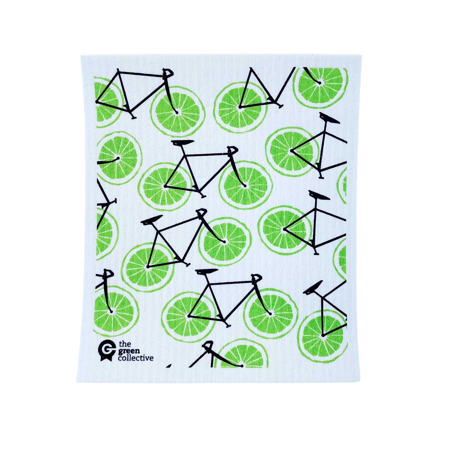 Swedish Dishcloth SPRUCE - Bikes - Limes