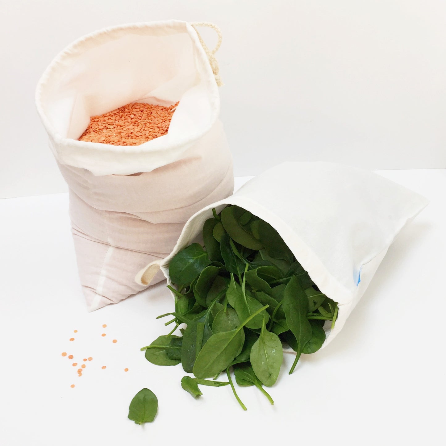 Loot Bags 3 pack Reusable Organic Cotton Bags