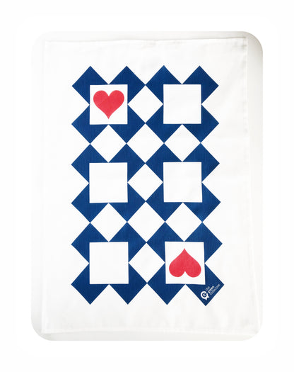 Ace Of Hearts Tea Towel