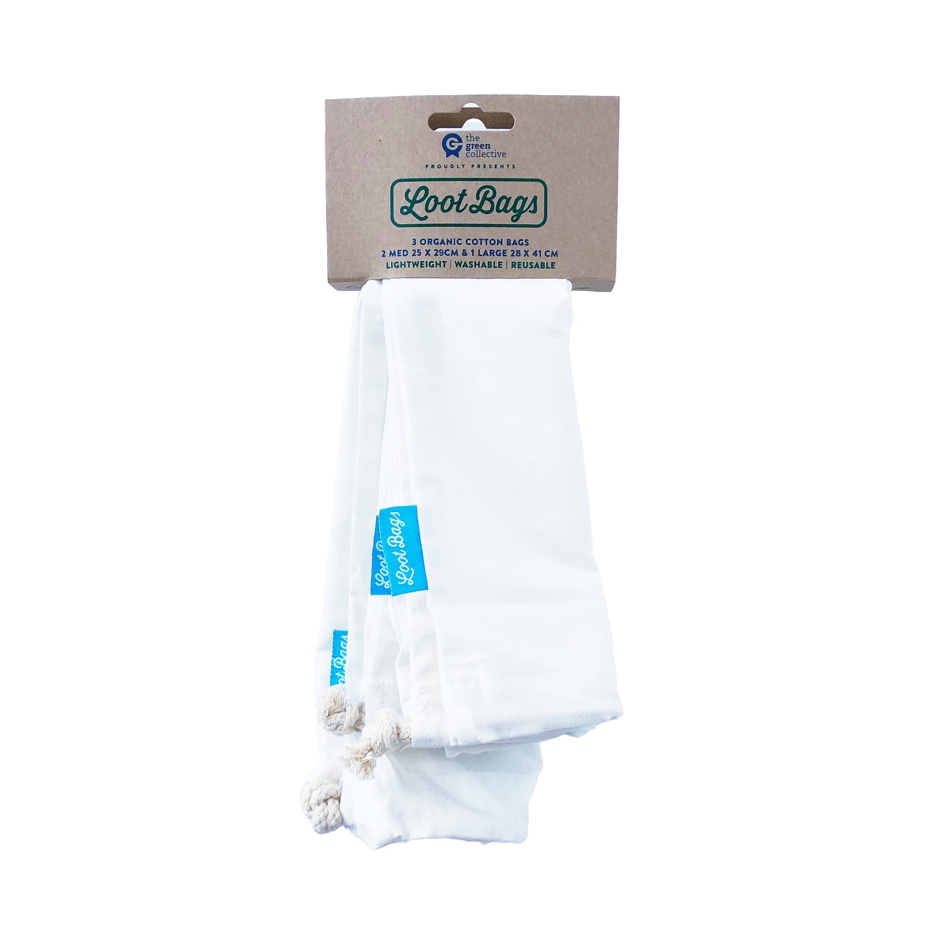 Loot Bags pack Reusable Organic Cotton Bags – The Green Collective