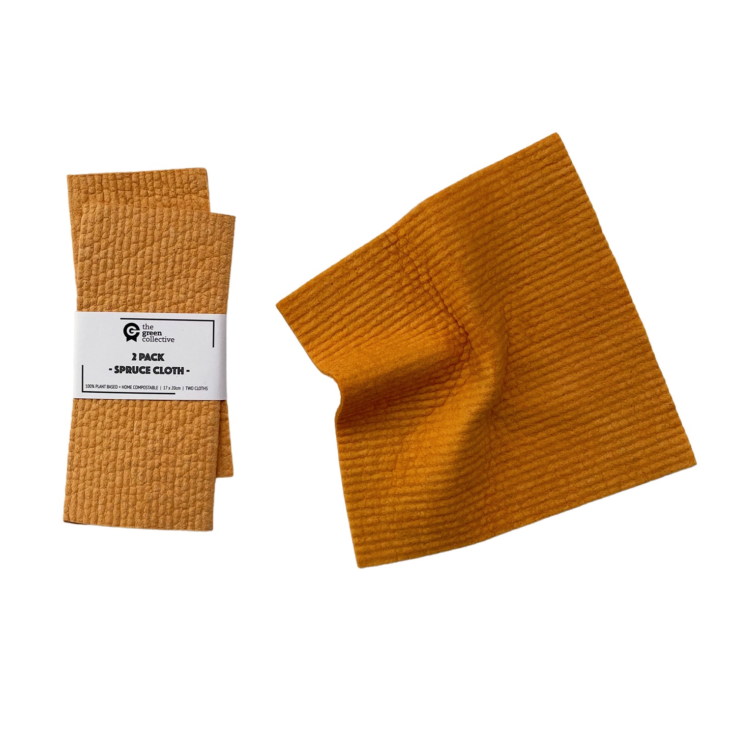 Mustard Solid Colour SPRUCE - Set of 2 Dishcloths