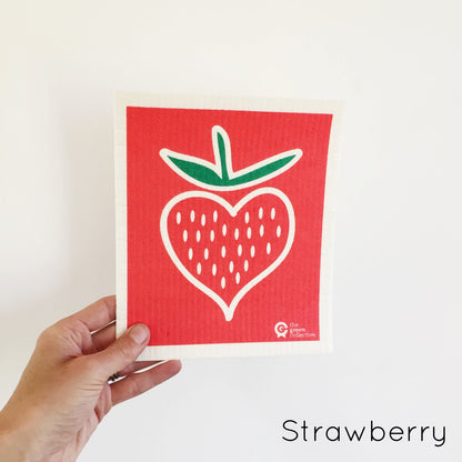 Swedish Dishcloth SPRUCE - Strawberry