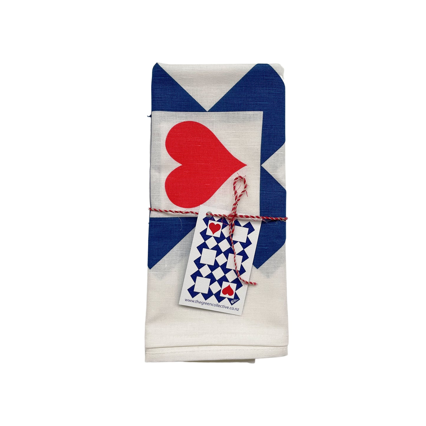 Ace Of Hearts Tea Towel