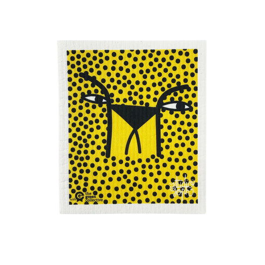 Swedish Dishcloth SPRUCE - Cheetah. Design by Studio Soph