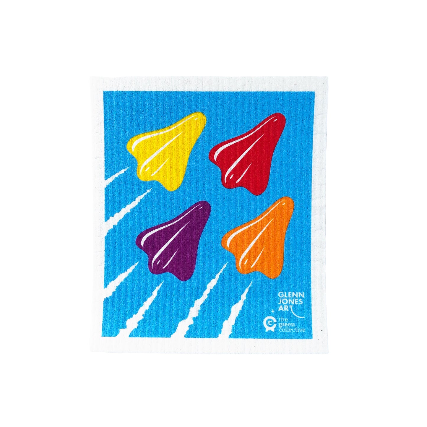 Swedish Dishcloth SPRUCE - Jet Planes by Glenn Jones