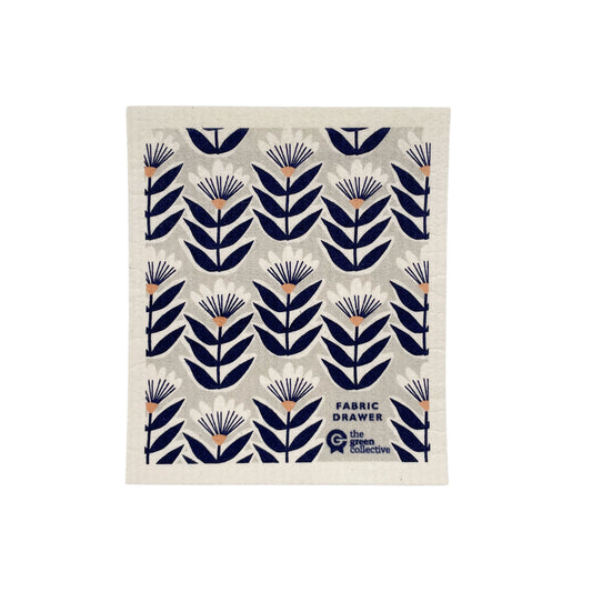 Swedish Dishcloth SPRUCE - Retro Flower