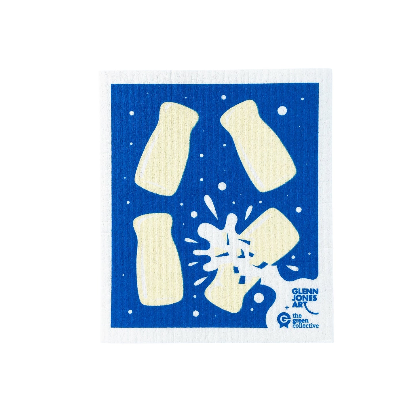 Swedish Dishcloth SPRUCE - Spilt Milk by Glenn Jones