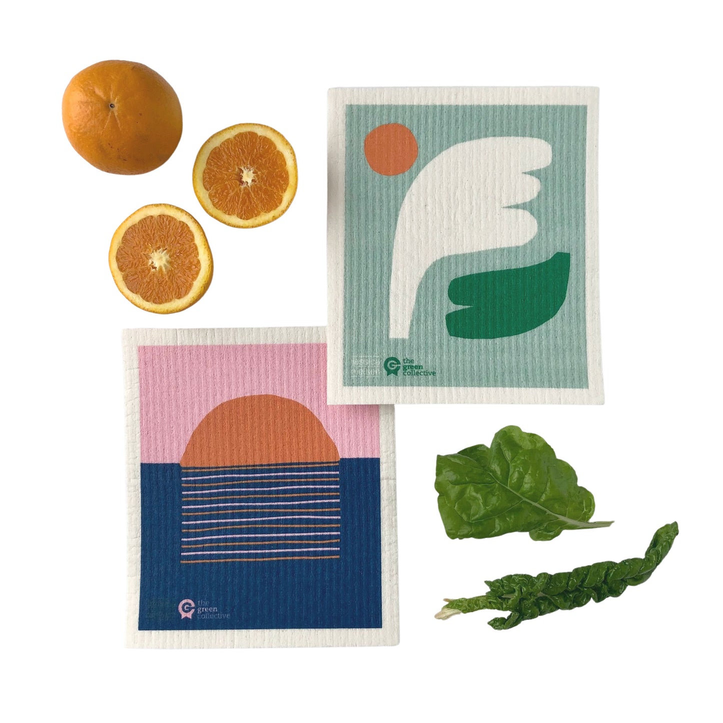 Swedish Dishcloth SPRUCE - Sunset  By Jessica Neilsen