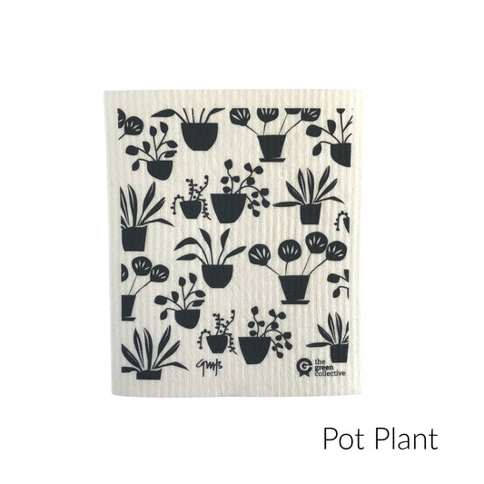 Swedish Dishcloth SPRUCE - Pot Plant by Belle Hawk