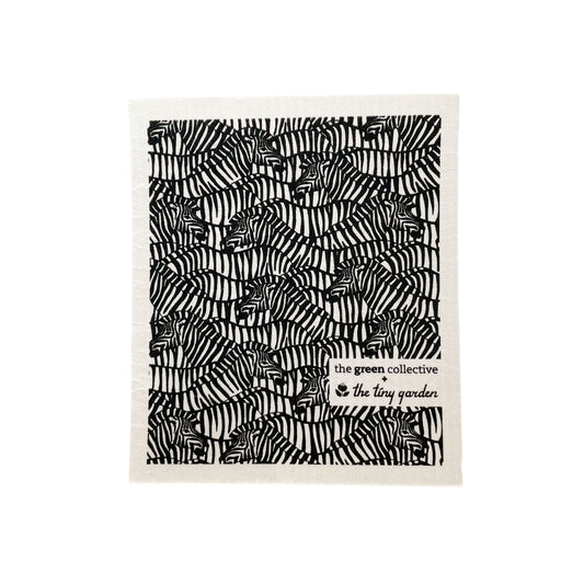 Swedish Dishcloth SPRUCE - Zebra. Design